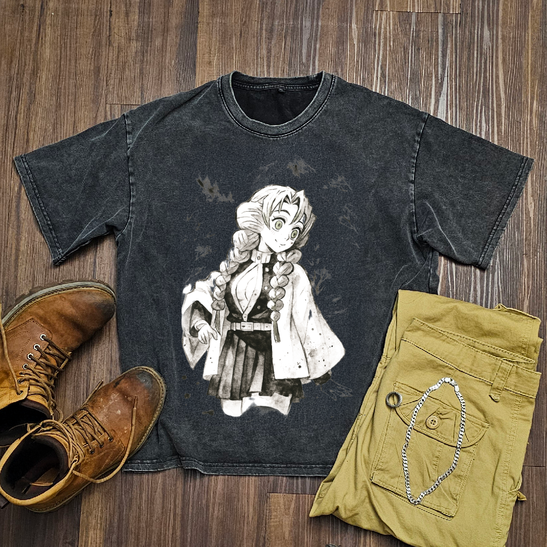 Mitsuri Vintage V1 Washed Tee | Demon Slayer