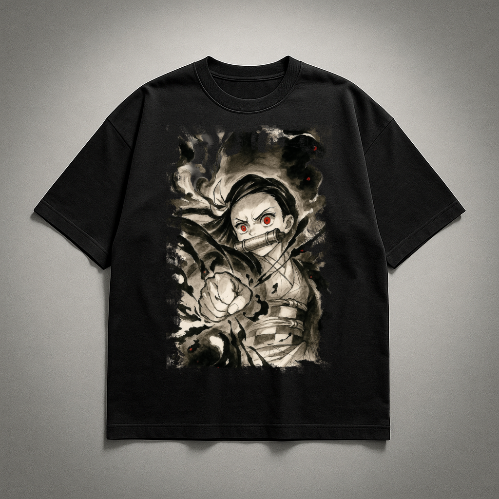 Nezuko Vintage V2 Oversized T-shirt | Demon Slayer