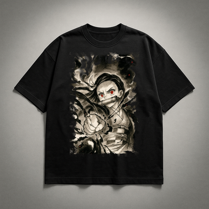 Nezuko Vintage V2 Oversized T-shirt | Demon Slayer