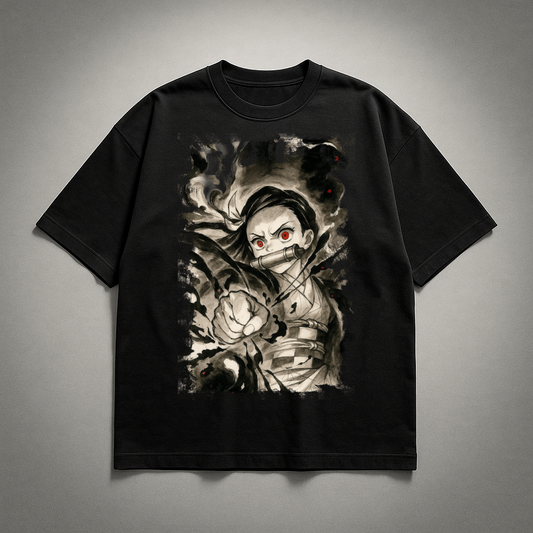 Nezuko Vintage V2 Oversized T-shirt | Demon Slayer