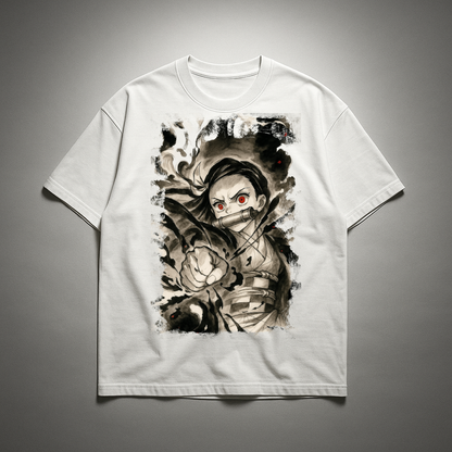 Nezuko Vintage V2 Oversized T-shirt | Demon Slayer