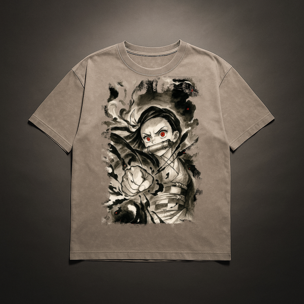 Nezuko Vintage V2 Washed Tee | Demon Slayer