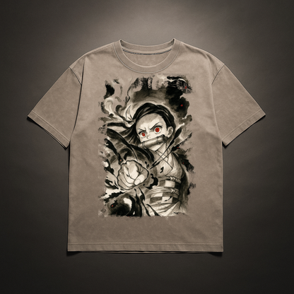 Nezuko Vintage V2 Washed Tee | Demon Slayer