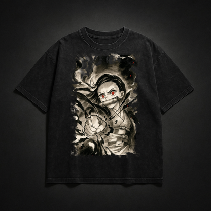 Nezuko Vintage V2 Washed Tee | Demon Slayer