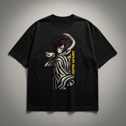 Obanai Digital Frame Oversized T-shirt | Demon Slayer
