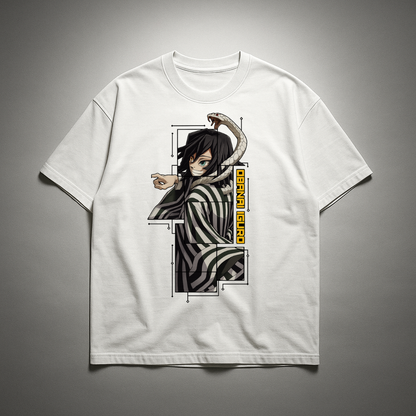 Obanai Digital Frame Oversized T-shirt | Demon Slayer
