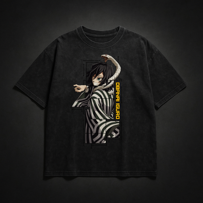 Obanai Digital Frame Washed Tee | Demon Slayer