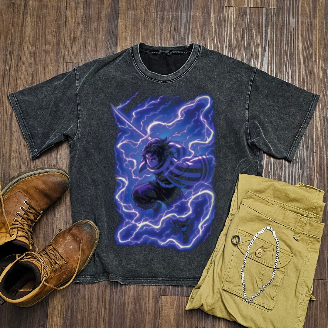 Obanai Serpent Breathing V1 Washed Tee | Demon Slayer