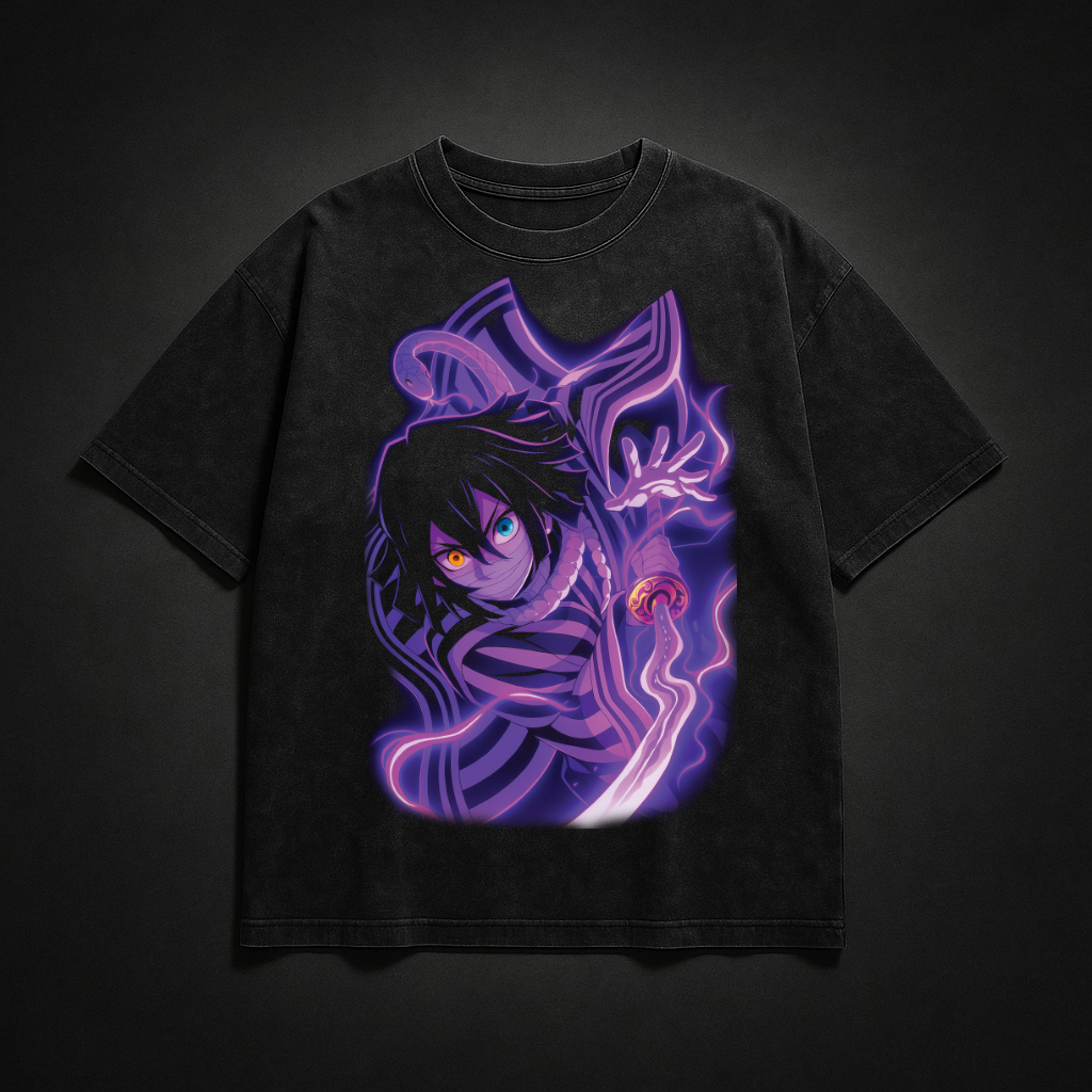 Obanai Serpent Breathing V2 Washed Tee | Demon Slayer