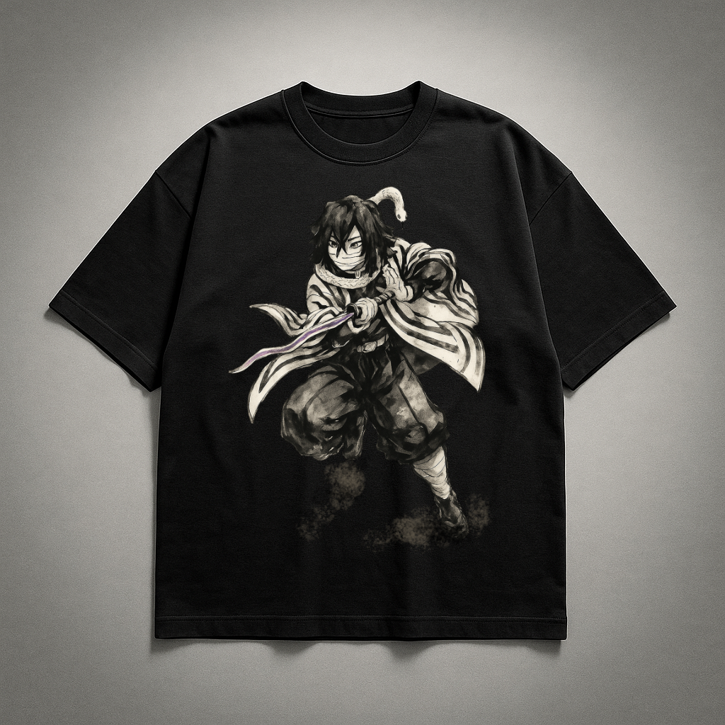 Obanai Vintage V1 Oversized T-shirt | Demon Slayer