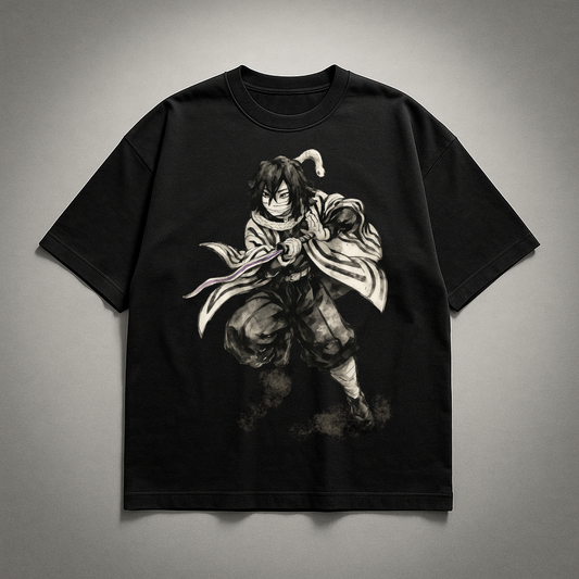 Obanai Vintage V1 Oversized T-shirt | Demon Slayer