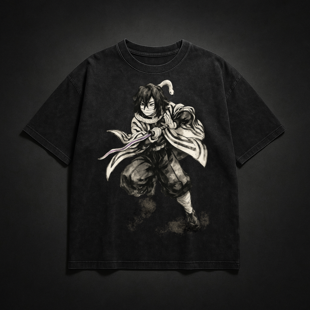 Obanai Vintage V1 Washed Tee | Demon Slayer