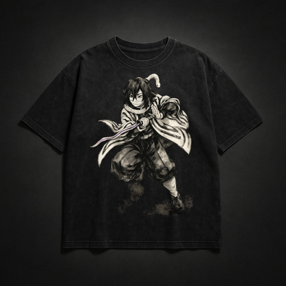 Obanai Vintage V1 Washed Tee | Demon Slayer