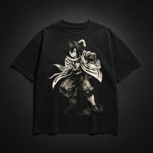 Obanai Vintage V1 Washed Tee | Demon Slayer