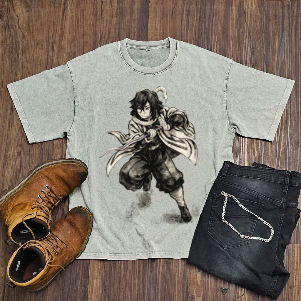 Obanai Vintage V1 Washed Tee | Demon Slayer