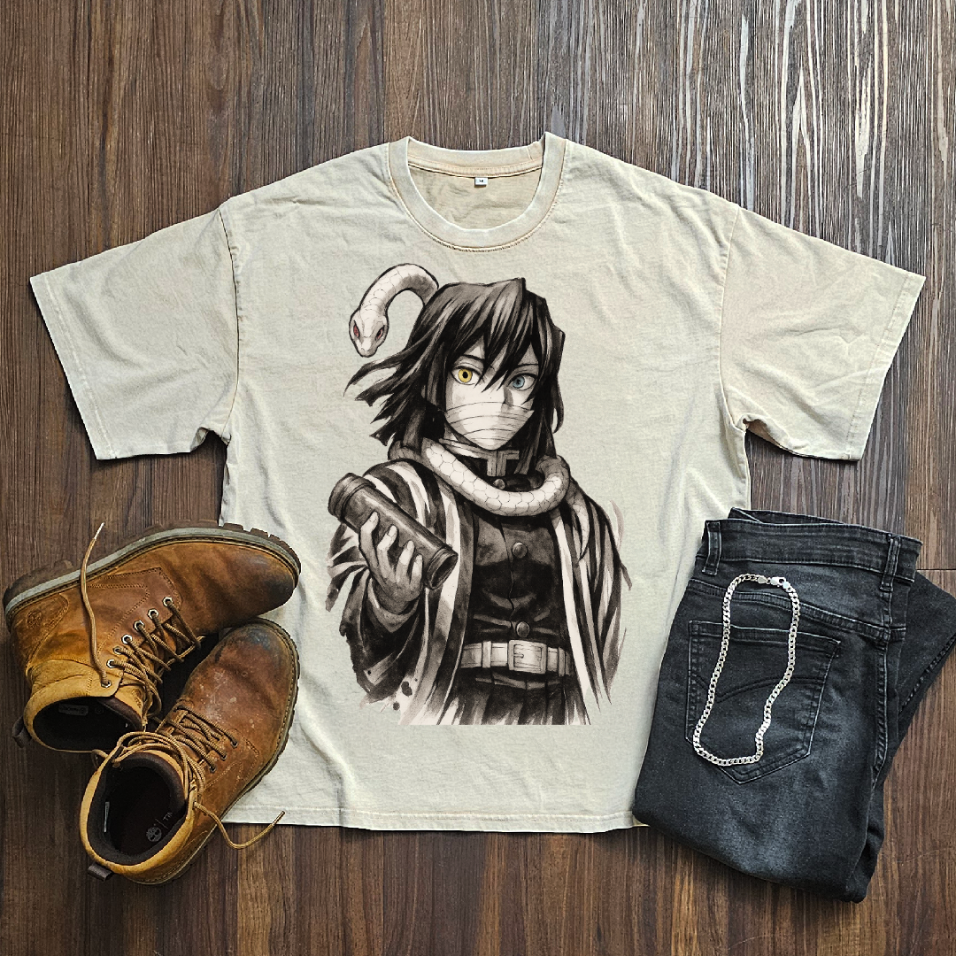 Obanai Vintage V2 Washed Tee | Demon Slayer