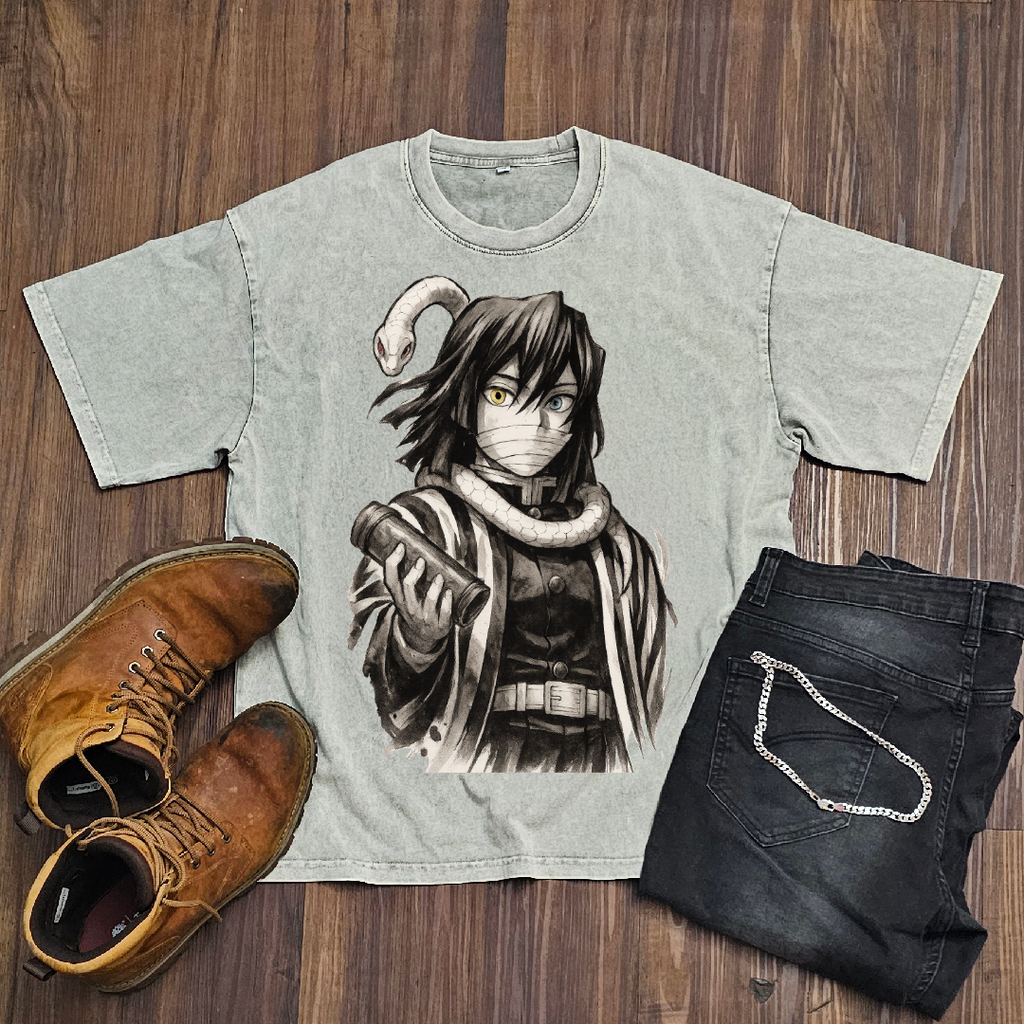 Obanai Vintage V2 Washed Tee | Demon Slayer