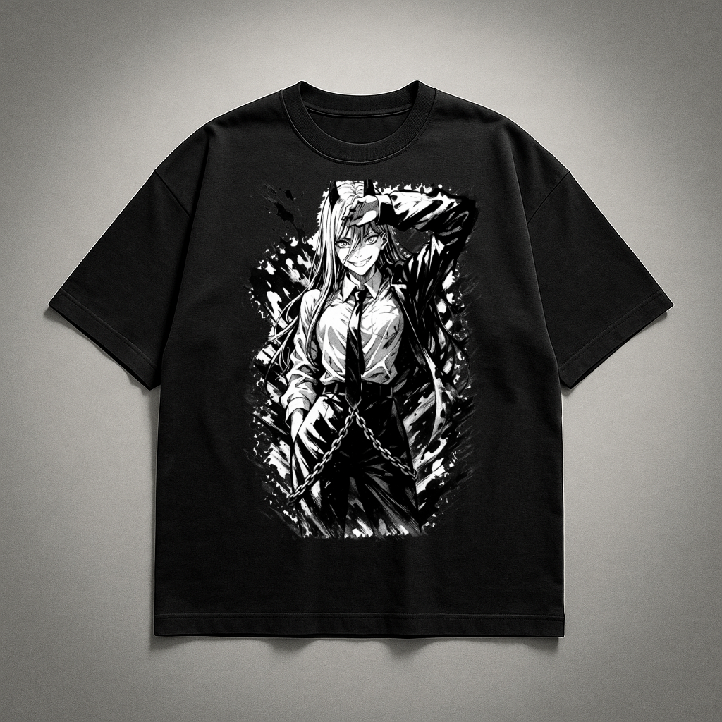 Power V1 Oversized T-shirt | Chainsaw Man
