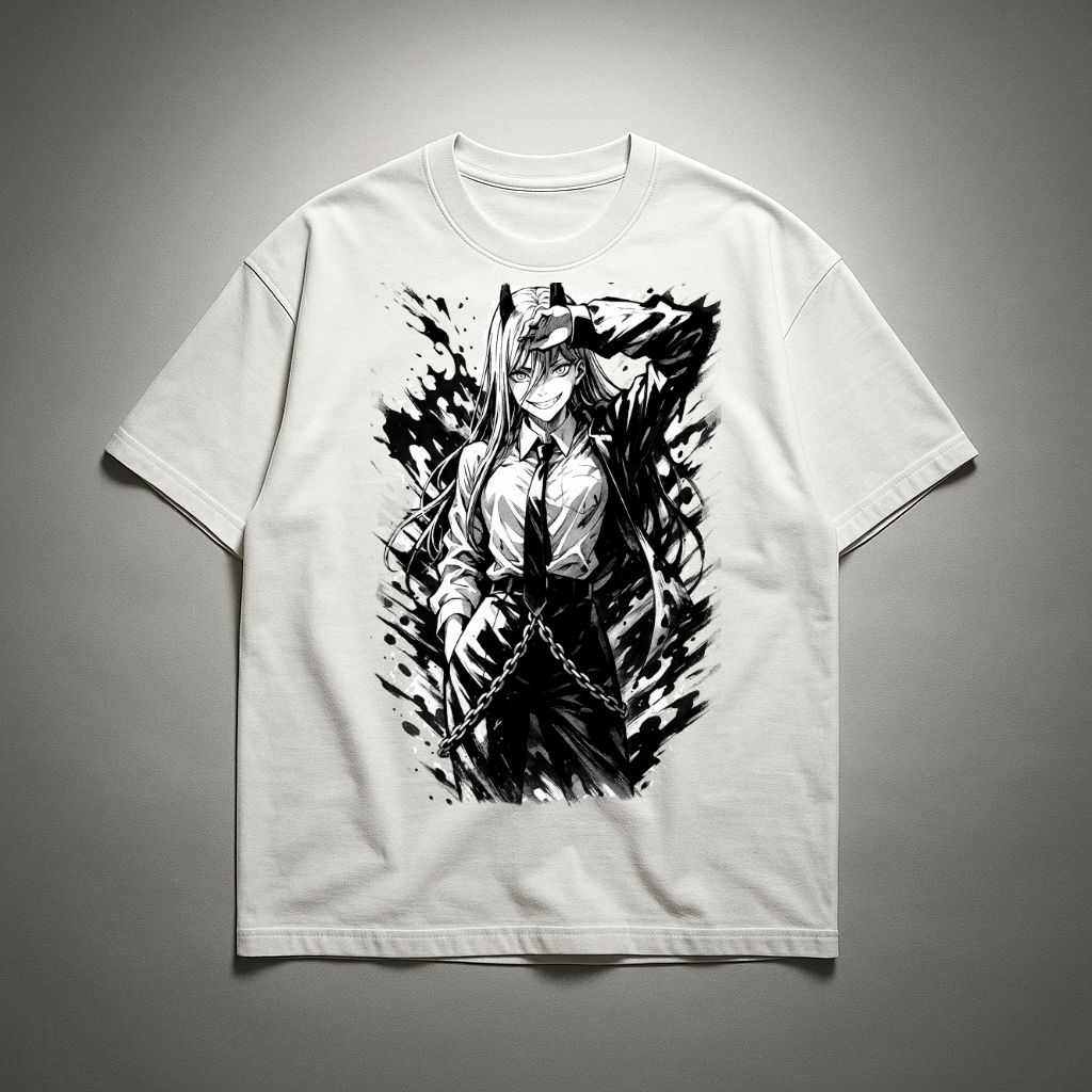 Power V1 Oversized T-shirt | Chainsaw Man