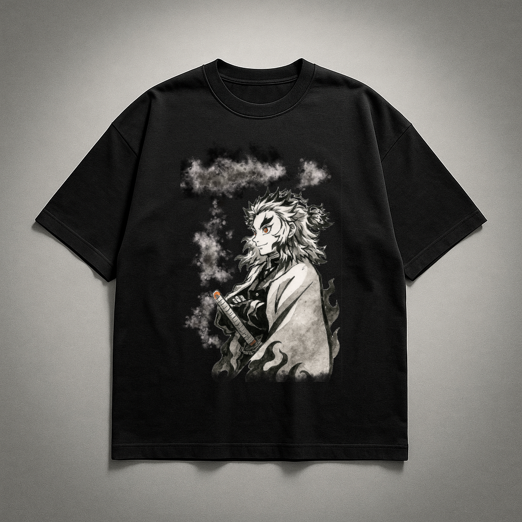 Rengoku Vintage V1 Oversized T-shirt | Demon Slayer