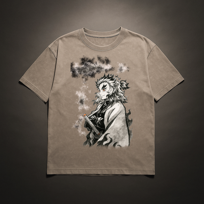 Rengoku Vintage V1 Washed Tee | Demon Slayer