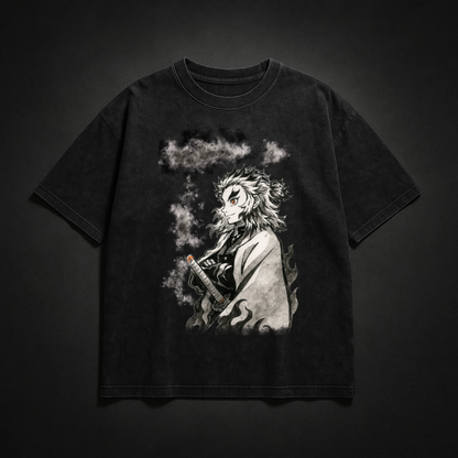 Rengoku Vintage V1 Washed Tee | Demon Slayer