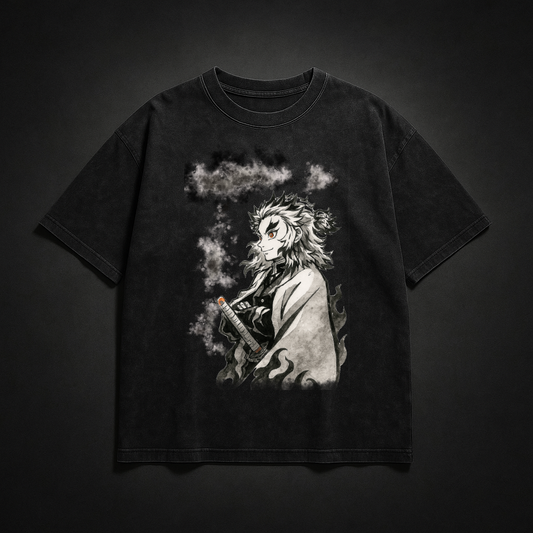 Rengoku Vintage V1 Washed Tee | Demon Slayer