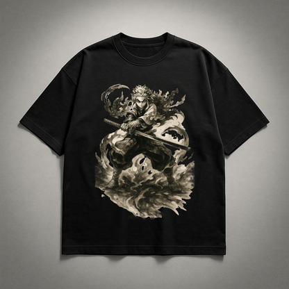 Rengoku Vintage V2 Oversized T-shirt | Demon Slayer