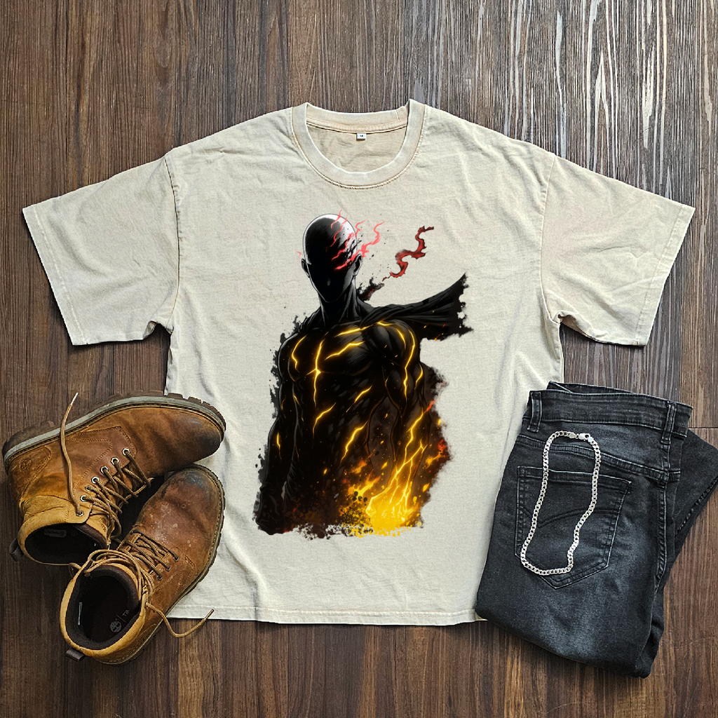 Saitama V2 Washed Tee | One Punch Man