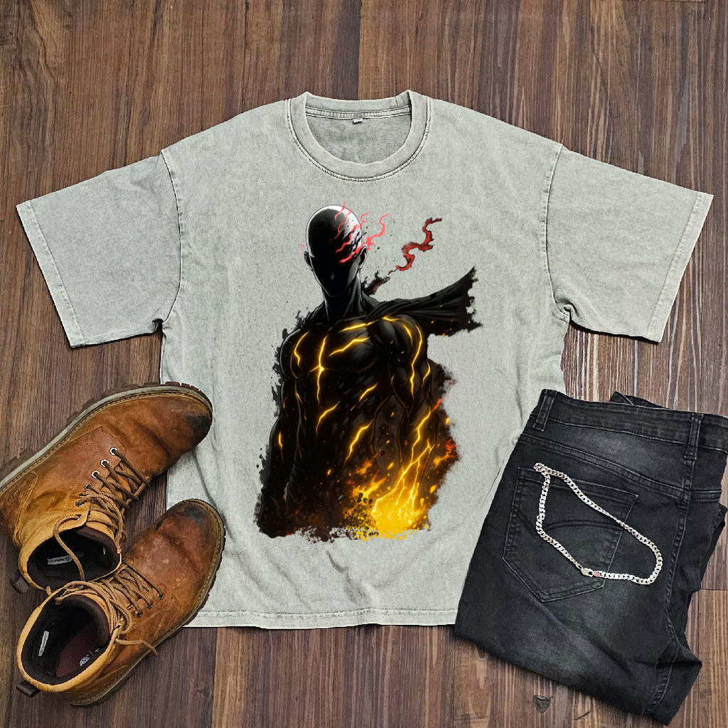 Saitama V2 Washed Tee | One Punch Man