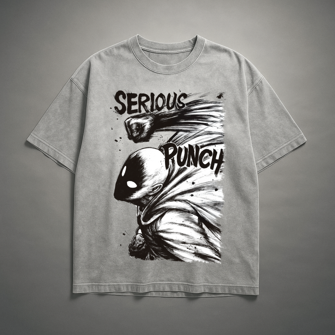 Saitama V3 Washed Tee | One Punch Man