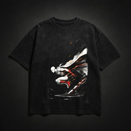 Saitama V5 Washed Tee | One Punch Man