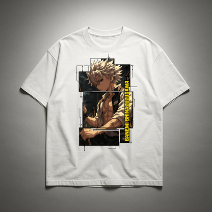 Sanemi Digital Frame Oversized T-shirt | Demon Slayer