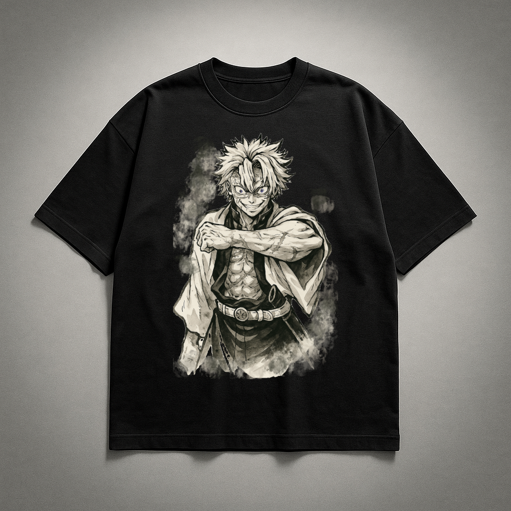 Sanemi Vintage V1 Oversized T-shirt | Demon Slayer