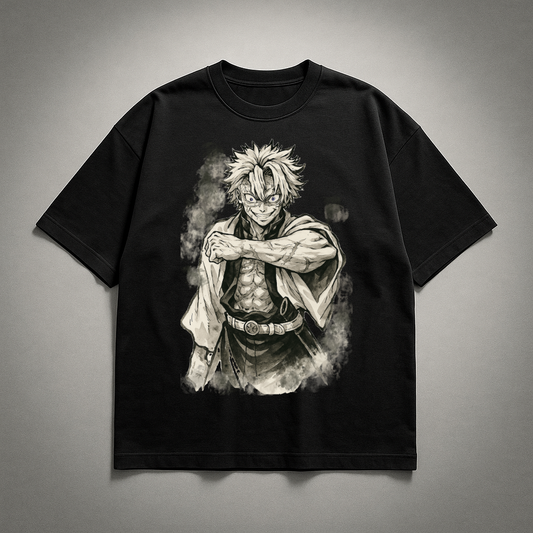 Sanemi Vintage V1 Oversized T-shirt | Demon Slayer