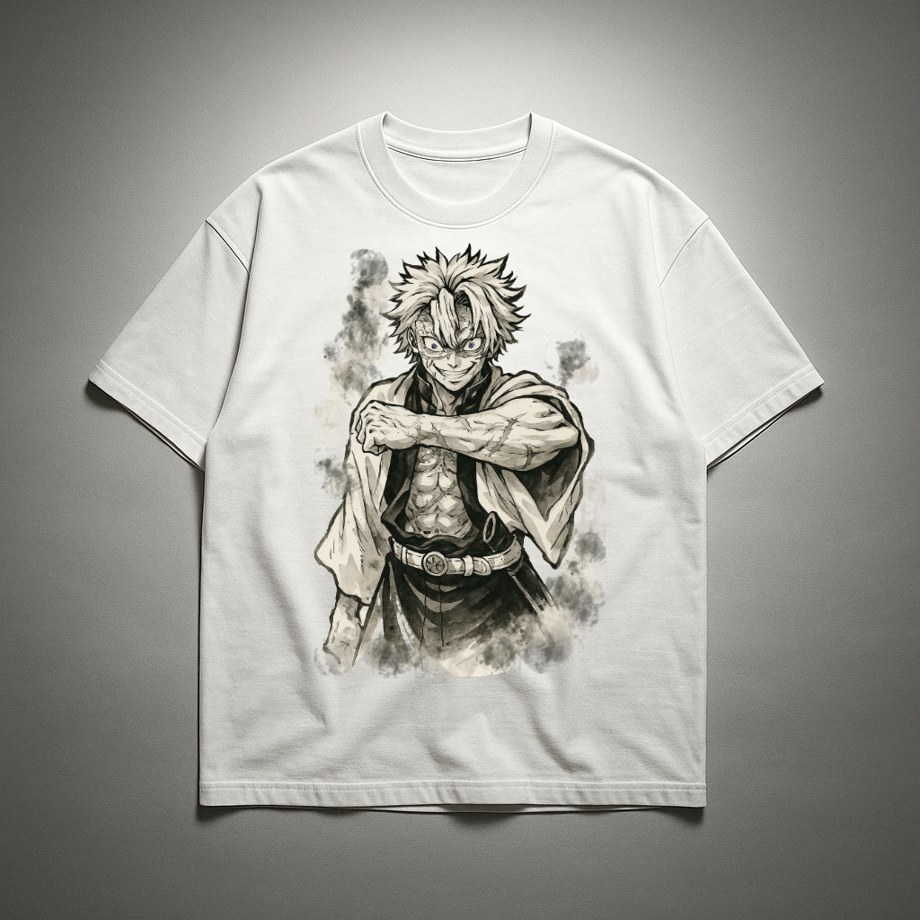 Sanemi Vintage V1 Oversized T-shirt | Demon Slayer