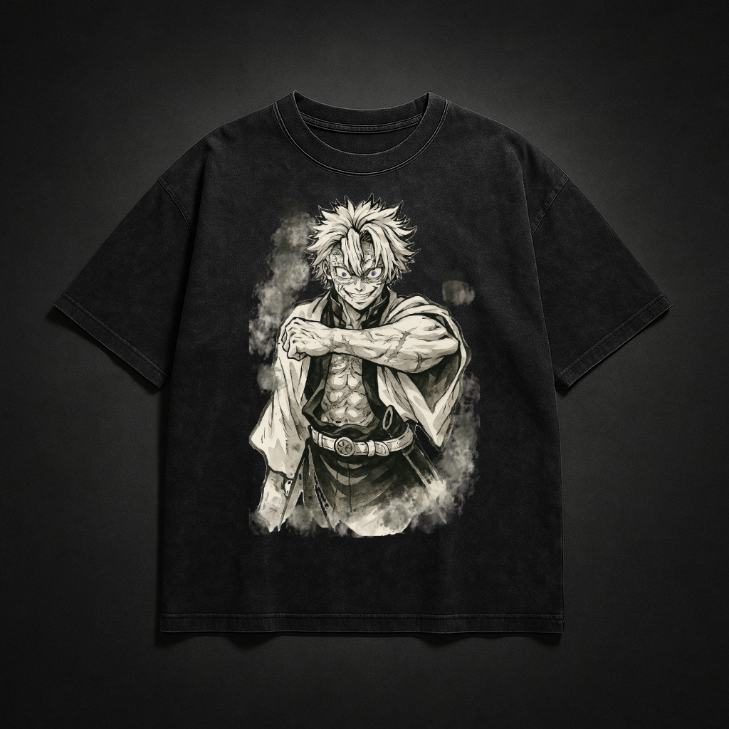 Sanemi Vintage V1 Washed Tee | Demon Slayer