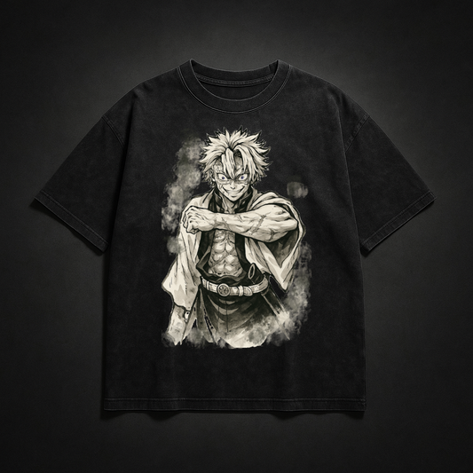 Sanemi Vintage V1 Washed Tee | Demon Slayer