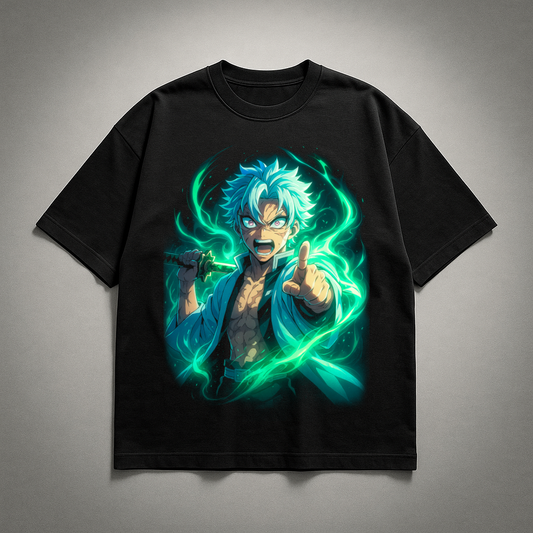 Sanemi Wind Breathing V1 Oversized T-shirt | Demon Slayer