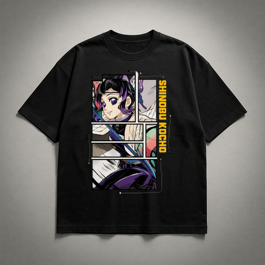 Shinobu Digital Frame Oversized T-shirt | Demon Slayer