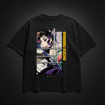 Shinobu Digital Frame Washed Tee | Demon Slayer