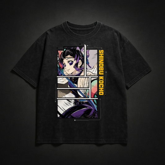 Shinobu Digital Frame Washed Tee | Demon Slayer