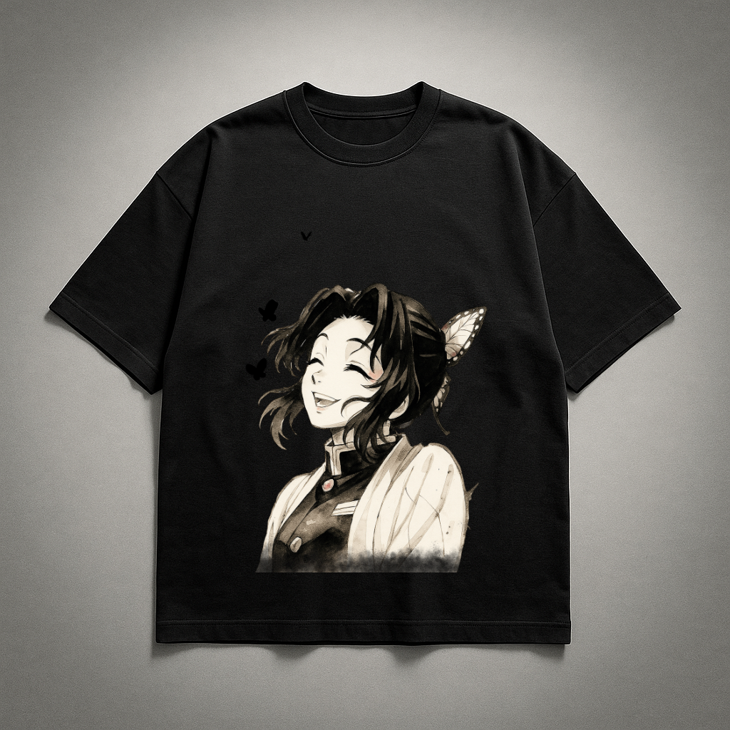 Shinobu Vintage V1 Oversized T-shirt | Demon Slayer