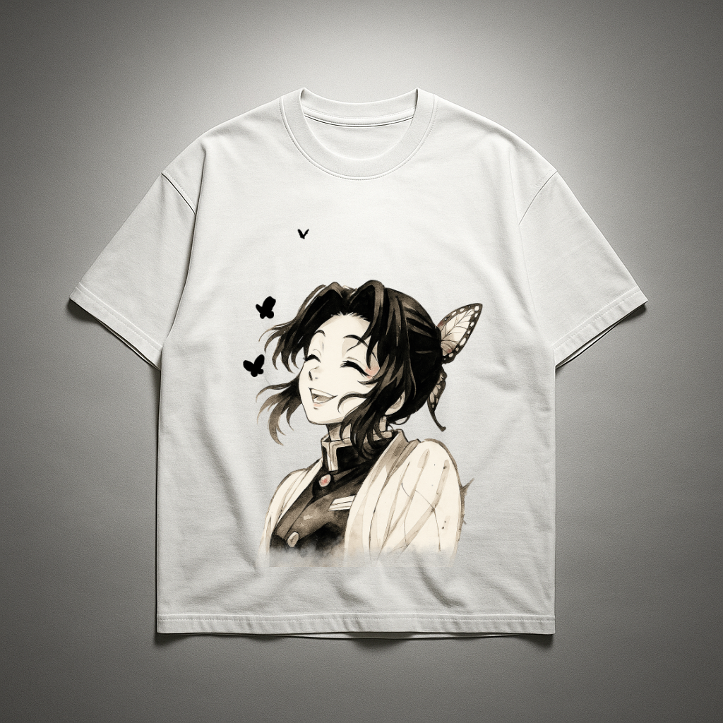 Shinobu Vintage V1 Oversized T-shirt | Demon Slayer