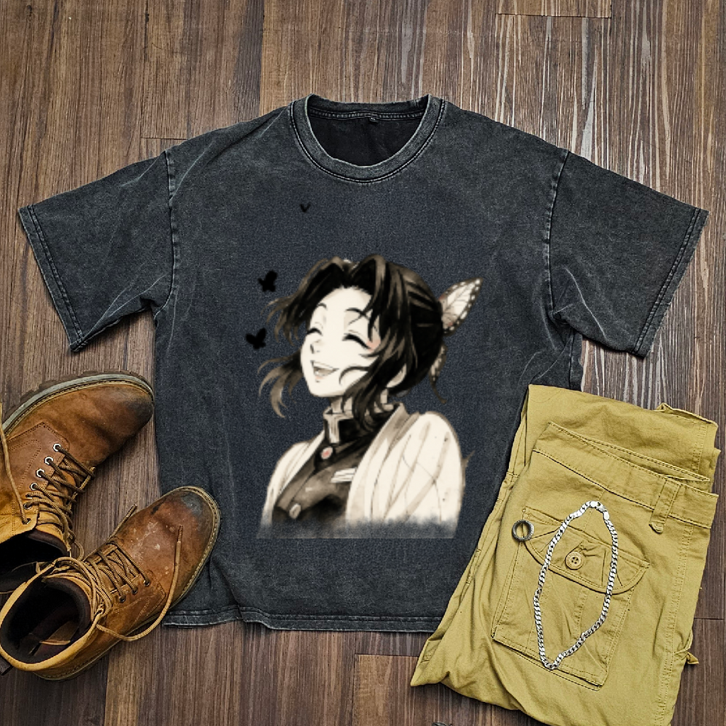 Shinobu Vintage V1 Washed Tee | Demon Slayer