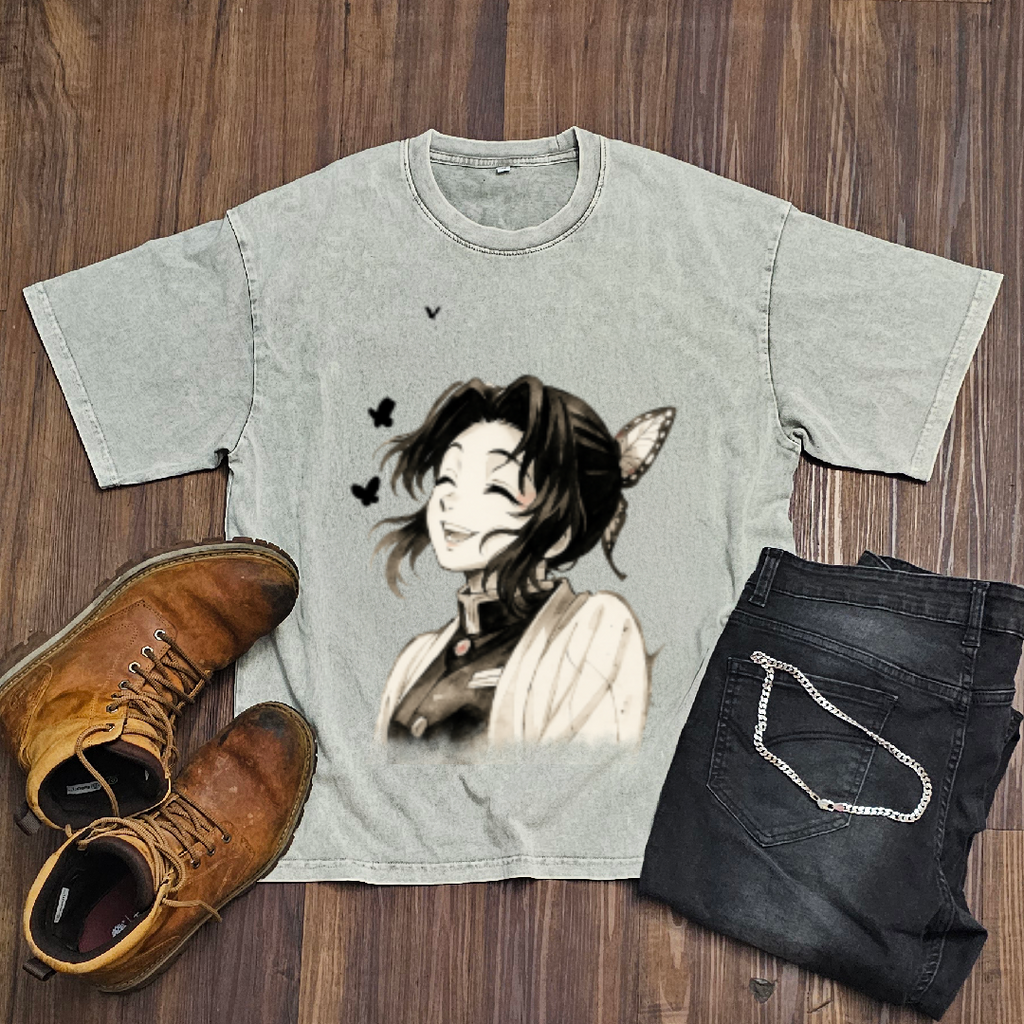 Shinobu Vintage V1 Washed Tee | Demon Slayer