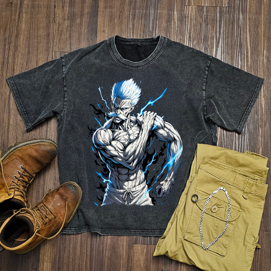 Silver Fang Washed Tee | One Punch Man