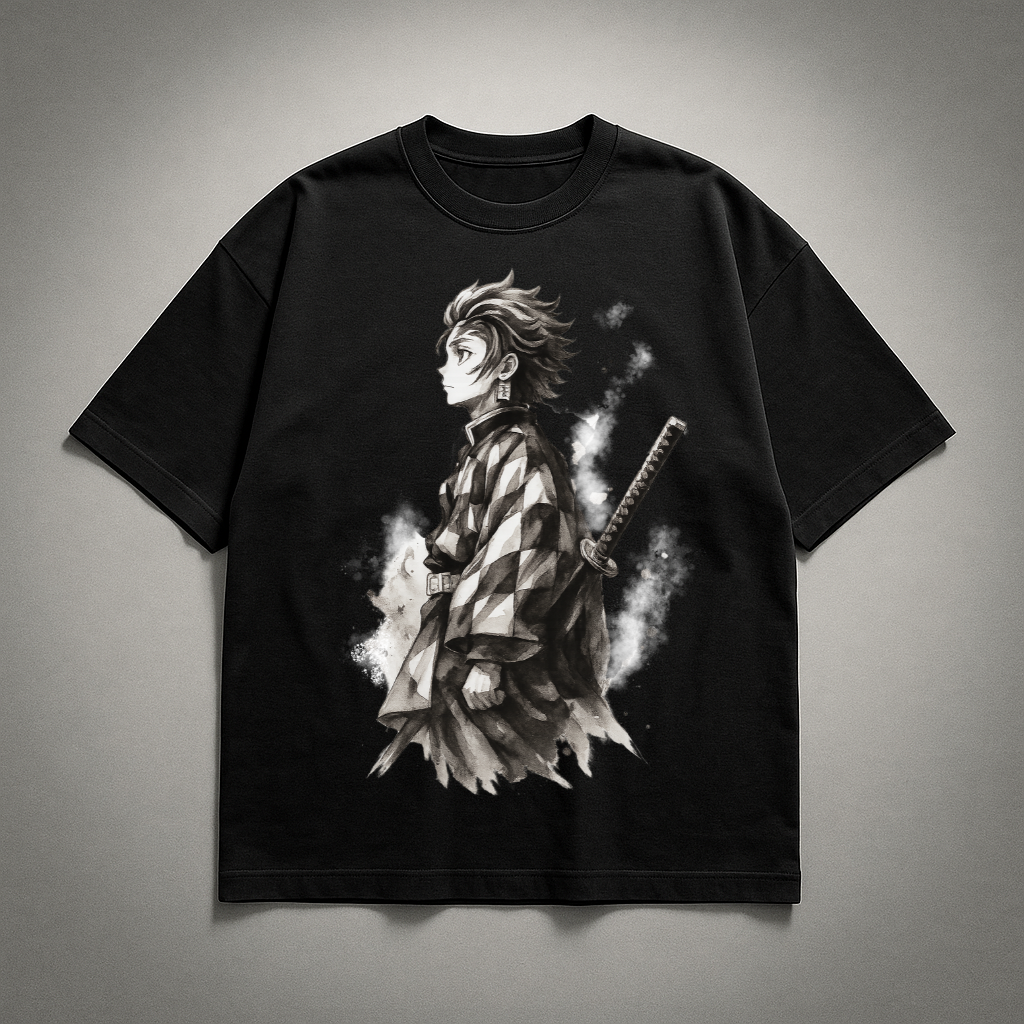 Tanjiro Vintage V1 Oversized T-shirt | Demon Slayer