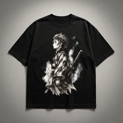Tanjiro Vintage V1 Oversized T-shirt | Demon Slayer