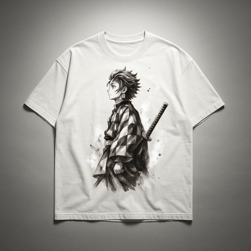 Tanjiro Vintage V1 Oversized T-shirt | Demon Slayer